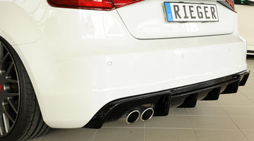DIFUSOR DEPORTIVO 1 SALIDA RIEGER AUDI A3 8V PREFACELIFT CON S-LINE - FULL GAS